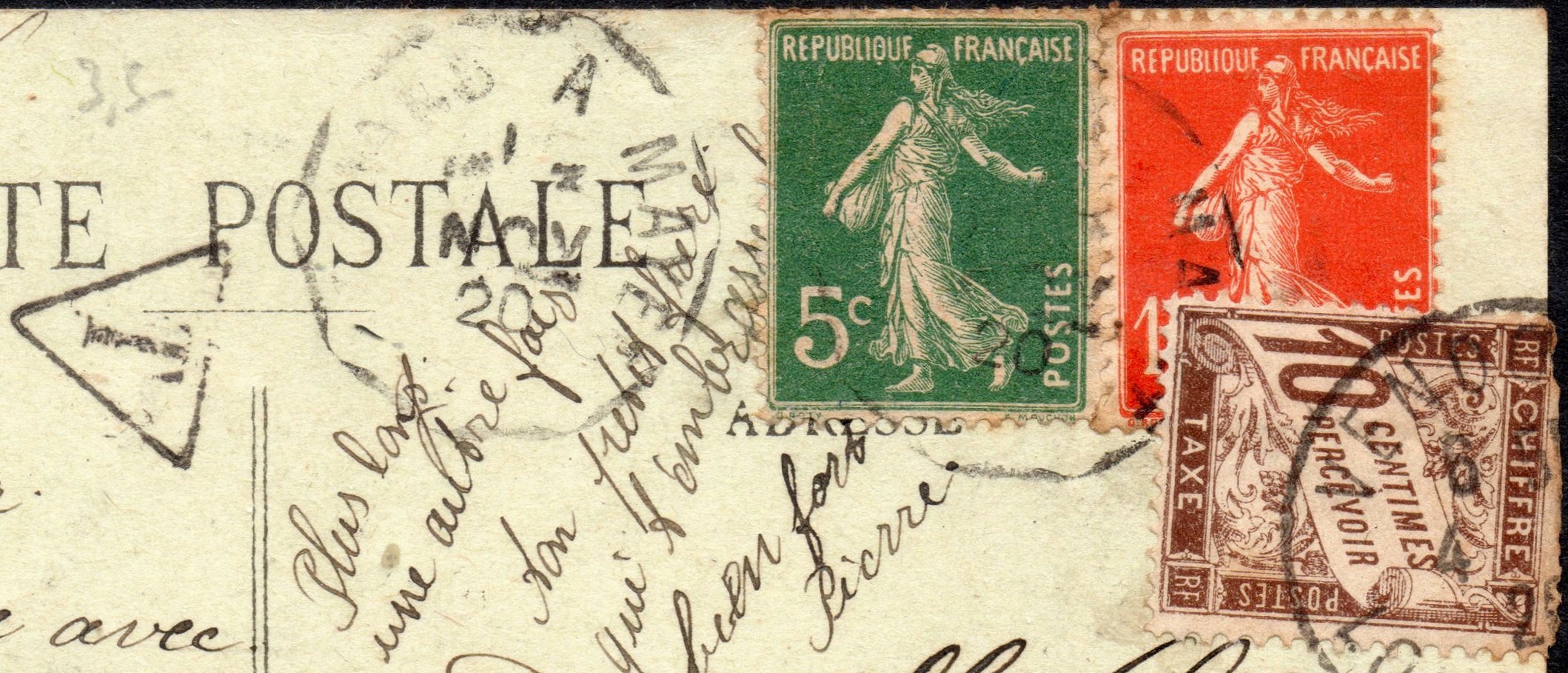 Courrier-Convoyeur-Ligne Mayet au Mans Type II, Aout 1903